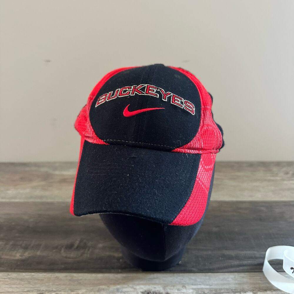 Ohio State University‎ Buckeyes Hat Nike Center Logo Swoosh Baseball Cap OSFA